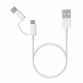 Xiaomi Mi 2-in-1 Micro USB to Type-C 1м (белый)